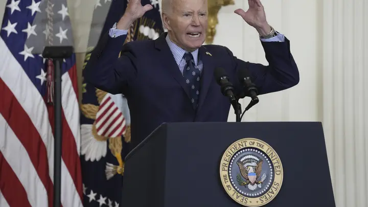 Biden touts reduction in crime, slams Republican response to gun violence in Thursday press conference